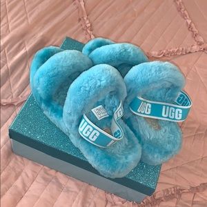 Blue ugg slides
